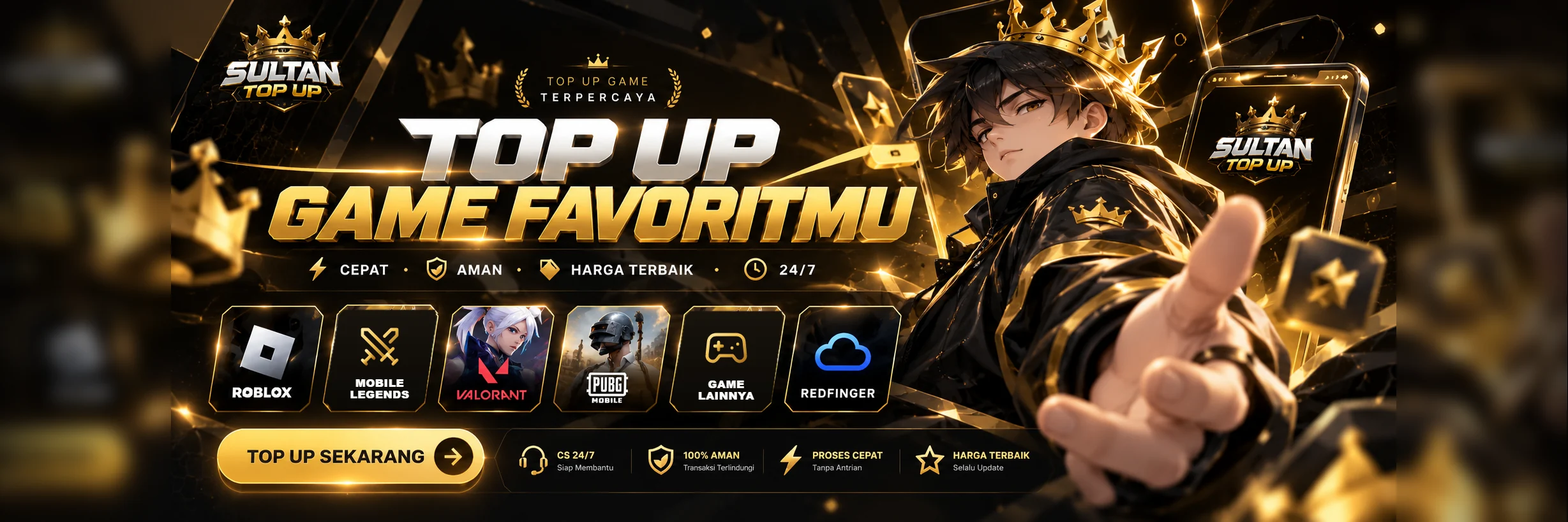 Top Up game favorit kamu di Sultan Top Up